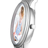 Engraved Men's Silver Alloy Bracelet Photo Watch 40mm-2