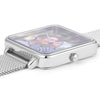 Custom Couple Watch Engraved Photo Watch - Silver Square Case Watch-4