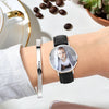 Father's Day Gift - Personalized Engraved Watch, Photo Watch With Black Leather Strap 40mm-3
