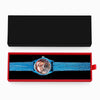 Personalized Photo Watch Engraved Watch With Red Or Blue Leather Strap Men's-Gift For Boyfriend-2