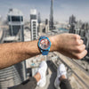 Personalized Photo Watch Engraved Watch With Red Or Blue Leather Strap Men's-Gift For Boyfriend-6