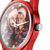 Personalized Photo Watch Engraved Watch With Red Or Blue Leather Strap Men's-Gift For Boyfriend-8