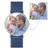 Father's Gift - Personalized Engraved Watch, Custom Your Own Photo Watch with Red Strap