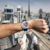 Father's Gift - Personalized Engraved Watch, Custom Your Own Photo Watch with Red Strap-2