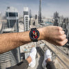 Personalized Photo Watch Touch Illuminated Watch Blue Leather Strap Couple's Gift-3