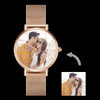 Women's Engraved Alloy Bracelet Photo Watch 36mm-11
