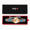 Women's Gold Photo Watch Braided Color Rope Strap 40mm-5