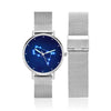 Women's Watch 36mm-Gemini Constellation Watch With Luminous Pointer Alloy Bracelet
