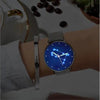 Women's Watch 36mm-Gemini Constellation Watch With Luminous Pointer Alloy Bracelet-1