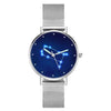 Women's Watch 36mm-Gemini Constellation Watch With Luminous Pointer Alloy Bracelet-3