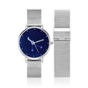 Women's Watch 36mm-Cancer Constellation Watch With Luminous Pointer Alloy Bracelet