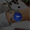 Women's Watch 36mm-Leo Constellation Watch With Luminous Pointer Alloy Bracelet-1