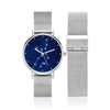 Women's Watch 36mm-Virgo Constellation Watch With Luminous Pointer Alloy Bracelet