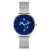 Women's Watch 36mm-Libra Constellation Watch With Luminous Pointer Alloy Bracelet-1