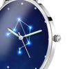 Women's Watch 36mm-Libra Constellation Watch With Luminous Pointer Alloy Bracelet-2