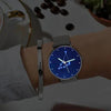 Women's Watch 36mm-Capricorn Constellation Watch With Luminous Pointer Alloy Bracelet-3