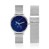 Women's Watch 36mm-Aquarius Constellation Watch With Luminous Pointer Alloy Bracelet