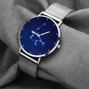 Women's Watch 36mm-Aquarius Constellation Watch With Luminous Pointer Alloy Bracelet-4