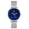 Women's Watch 36mm-Pisces Constellation Watch With Luminous Pointer Alloy Bracelet-3