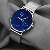 Women's Watch 36mm-Pisces Constellation Watch With Luminous Pointer Alloy Bracelet-4