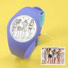Women's Silicone Engraved Photo Apple Watch 41mm Purple Bands-Sketch