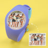 Women's Silicone Engraved Photo Apple Watch 41mm Purple Bands