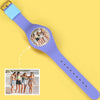 Women's Silicone Engraved Photo Apple Watch 41mm Purple Bands-2