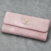 Women's Photo Engraved Trifold Photo Wallet - Pink Leather-2