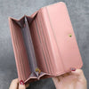 Women's Photo Engraved Trifold Photo Wallet - Pink Leather-3